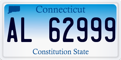 CT license plate AL62999