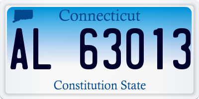 CT license plate AL63013