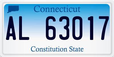 CT license plate AL63017