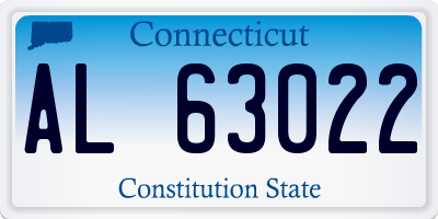 CT license plate AL63022