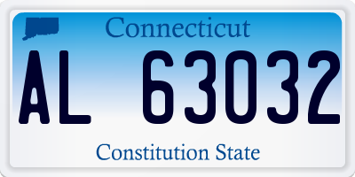 CT license plate AL63032