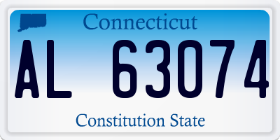 CT license plate AL63074