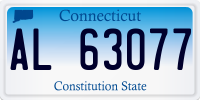 CT license plate AL63077