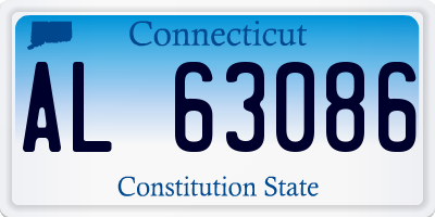 CT license plate AL63086