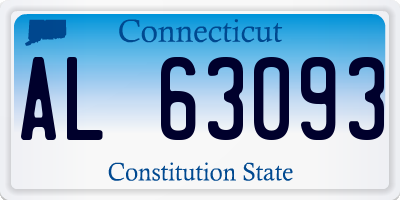 CT license plate AL63093