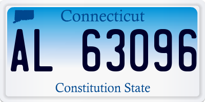 CT license plate AL63096