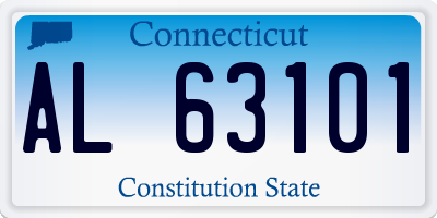 CT license plate AL63101