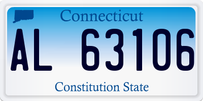 CT license plate AL63106