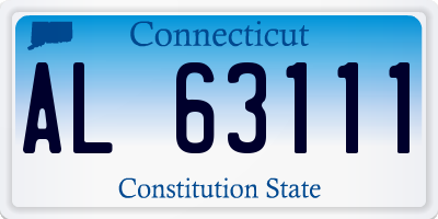CT license plate AL63111