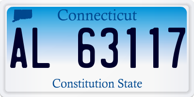 CT license plate AL63117