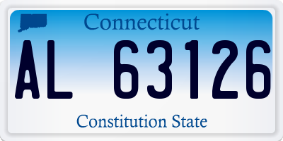 CT license plate AL63126