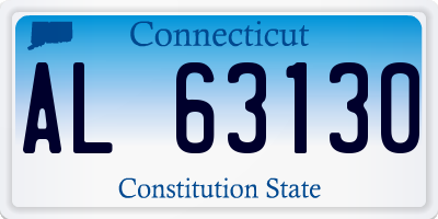 CT license plate AL63130
