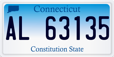 CT license plate AL63135