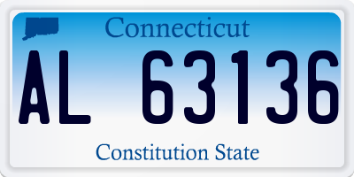 CT license plate AL63136