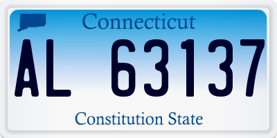 CT license plate AL63137