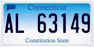 CT license plate AL63149