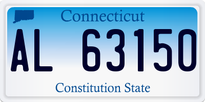 CT license plate AL63150