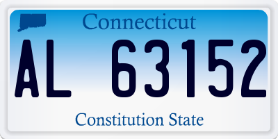 CT license plate AL63152