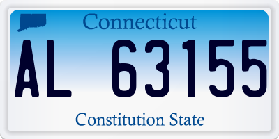 CT license plate AL63155