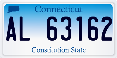 CT license plate AL63162