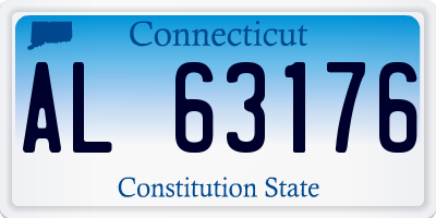 CT license plate AL63176