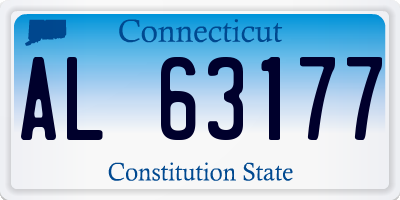 CT license plate AL63177