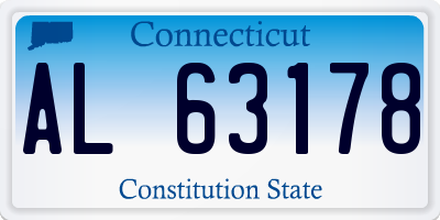 CT license plate AL63178