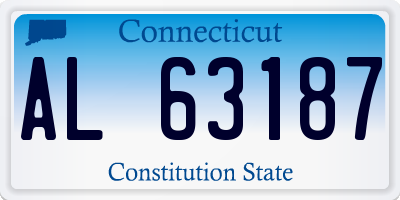 CT license plate AL63187