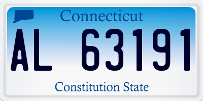 CT license plate AL63191