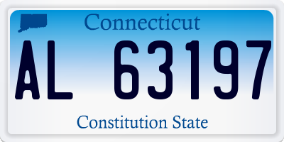 CT license plate AL63197