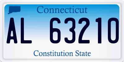 CT license plate AL63210