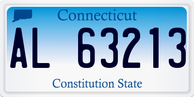 CT license plate AL63213