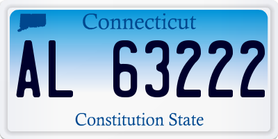 CT license plate AL63222