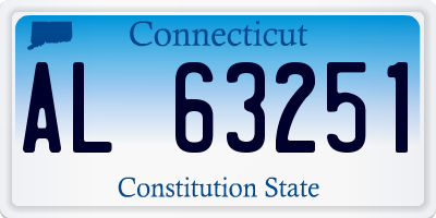 CT license plate AL63251