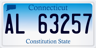CT license plate AL63257