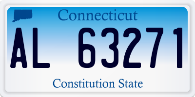 CT license plate AL63271