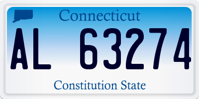 CT license plate AL63274