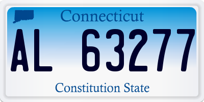 CT license plate AL63277