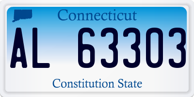 CT license plate AL63303
