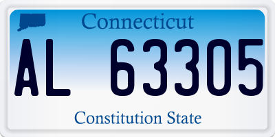 CT license plate AL63305