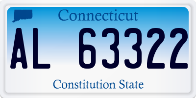 CT license plate AL63322