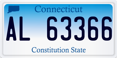CT license plate AL63366