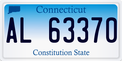 CT license plate AL63370