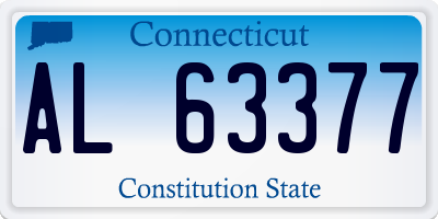 CT license plate AL63377