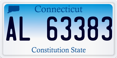 CT license plate AL63383