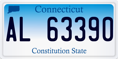 CT license plate AL63390