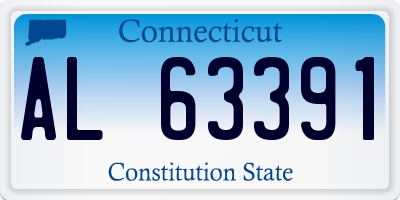 CT license plate AL63391