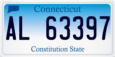 CT license plate AL63397