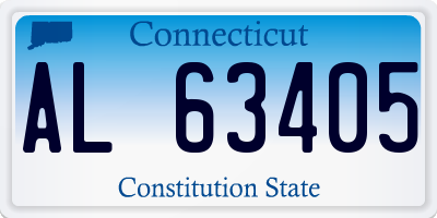 CT license plate AL63405