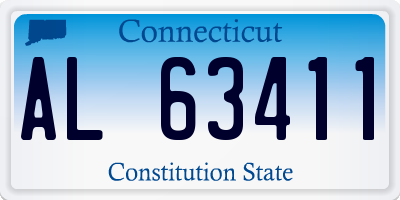 CT license plate AL63411